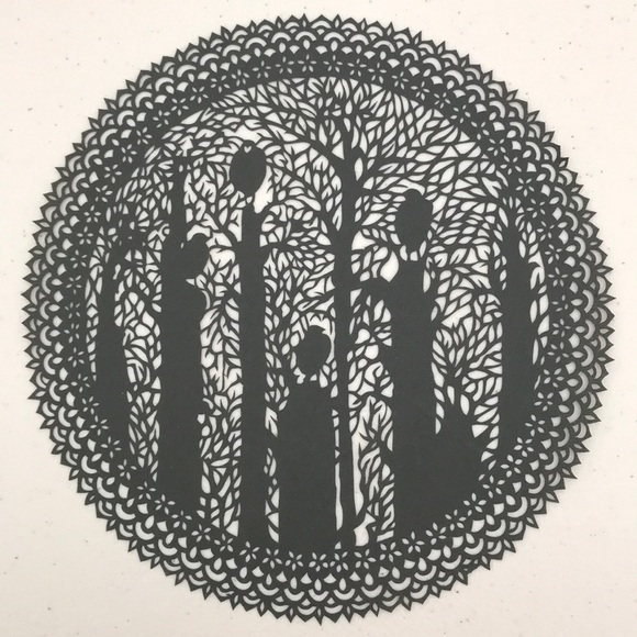 💖 Handmade PaperCut Silhouette Scherenschn… - Picture 1 of 7